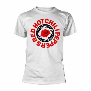Merch Red Hot Chili Peppers: Tričko Rose Bssm Circle (white)