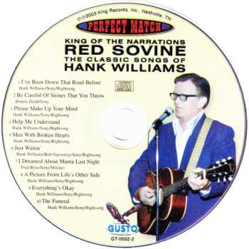 CD Red Sovine: Perfect Match (The Classic Songs Of Hank Williams)