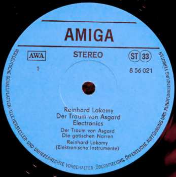 LP Reinhard Lakomy: Der Traum Von Asgard