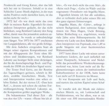 5CD/Box Set Reinhard Lakomy: Und Ich Geh In Den Tag