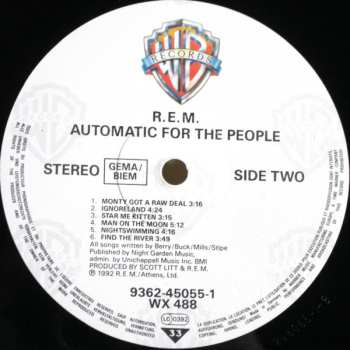LP R.E.M.: Automatic For The People
