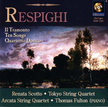 Album Renata Scotto: Respighi. "Il Tramonto","Deita Silvane", 5 canciones