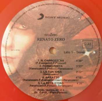 LP Renato Zero: EroZero CLR | LTD