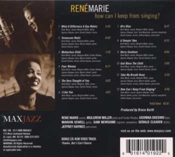 CD René Marie: How Can I Keep From Singing?