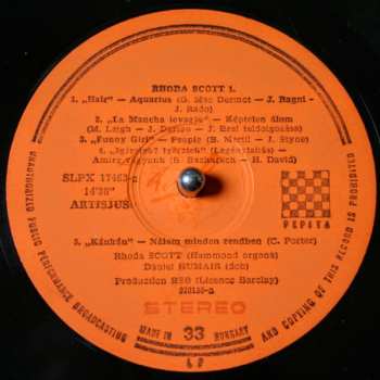 LP Rhoda Scott: Rhoda Scott 1.