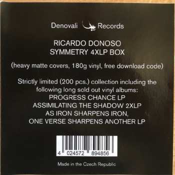 4LP/Box Set Ricardo Donoso: Symmetry LTD | CLR