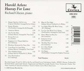 CD Harold Arlen: Harold Arlen: Hooray for Love