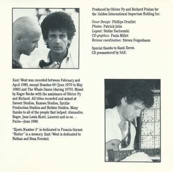 CD Richard Pinhas: East West