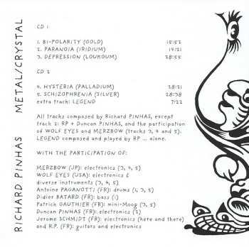 2CD Richard Pinhas: Metal / Crystal