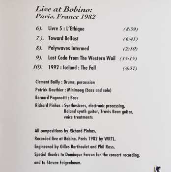 CD Richard Pinhas: Rhizosphere  /  Live, Paris 1982