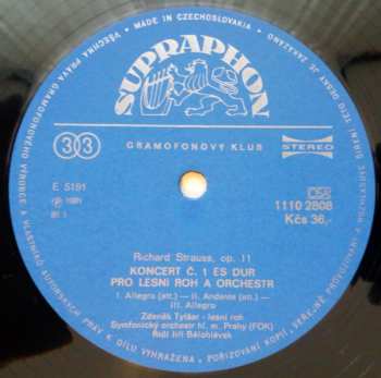 LP Richard Strauss: Koncerty Pro Lesní Roh