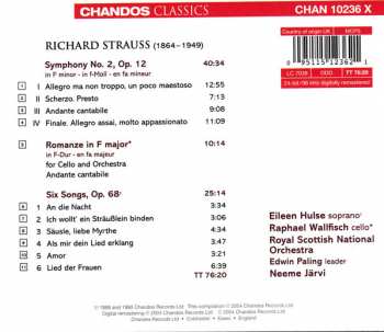 CD Richard Strauss: Symphony In F Minor Op.12 / Six Songs Op.68