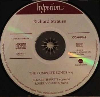 CD Richard Strauss: The Complete Songs - 6