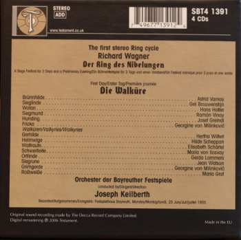 4CD Richard Wagner: Die Walküre, Recorded Live At The 1955 Bayreuth Festival - First Ever Release