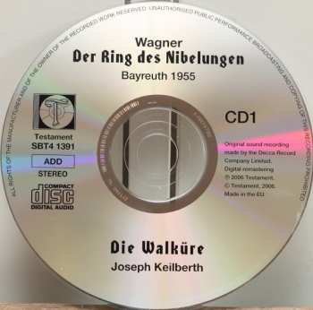 4CD Richard Wagner: Die Walküre, Recorded Live At The 1955 Bayreuth Festival - First Ever Release