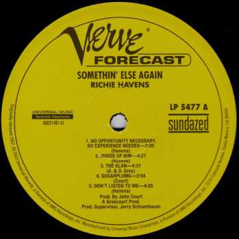 LP Richie Havens: Somethin' Else Again