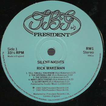 LP Rick Wakeman: Silent Nights