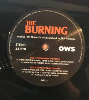 LP Rick Wakeman: The Burning (Original 1981 Motion Picture Soundtrack) LTD
