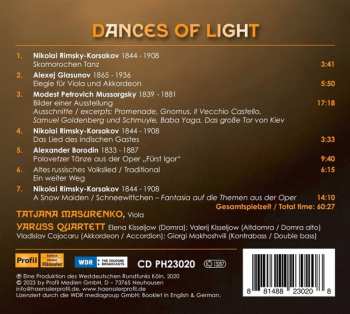 CD Nikolai Rimsky-Korsakov: Dances Of Light (Music For Viola And Folk Instruments Quartet)