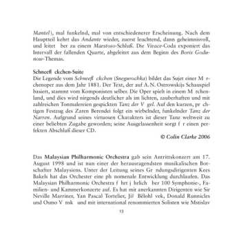 CD Nikolai Rimsky-Korsakov: The Snow Maiden, Overtures And Orchestral Suites