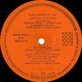 LP Locomotiv GT: Ringasd El Magad