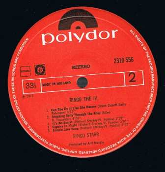 LP Ringo Starr: Ringo The 4th