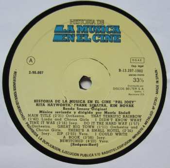 LP Frank Sinatra: Pal Joey (Banda Sonora Original)