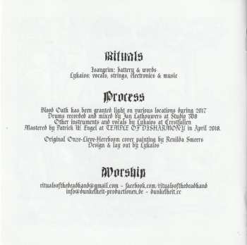 CD Rituals Of The Dead Hand: Blood Oath DIGI