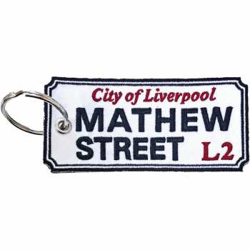 Merch Road Sign: Kľúčenka Mathew Street, Liverpool Sign 