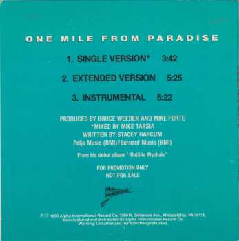 CD Robbie Mychals: One Mile From Paradise