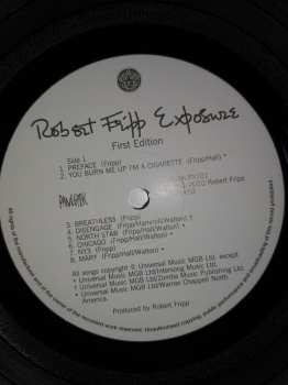 2LP Robert Fripp: Exposure