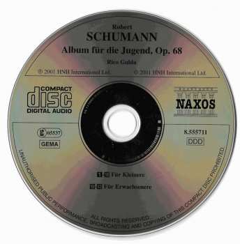 CD Robert Schumann: Album Für Die Jugend Op. 68