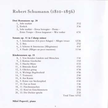 CD Robert Schumann: Drei Romanzen Op. 28 - Sonata Op. 11 - Kinderszenen Op. 15