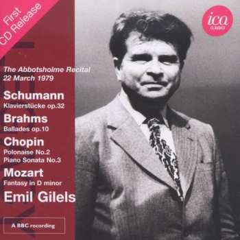 CD Robert Schumann: Klavierstücke Op.32 / Ballades Op.10 / Polonaise No.2 / Piano Sonata No.3 / Fantasy In D Minor