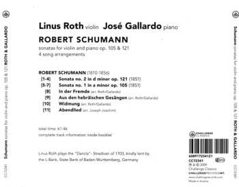 CD Robert Schumann: Sonatas For Violin And Piano Op. 105 & 121, 4 Song Arrangements