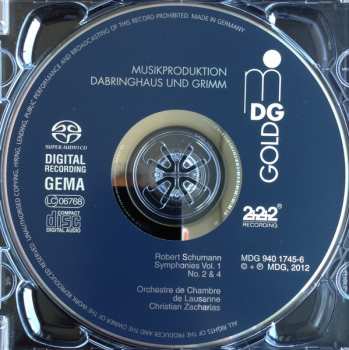 SACD Robert Schumann: Symphony No. 2 C Major Op. 61 / Symphony No. 4 D Minor Op. 120