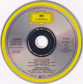 CD Robert Schumann: Piano Quintet Op. 44 /  Piano Quartet Op. 47