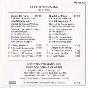 CD Robert Schumann: Piano Quintet Op. 44 /  Piano Quartet Op. 47