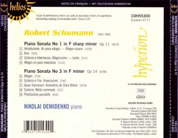 CD Robert Schumann: Piano Sonatas Opp 11 & 14