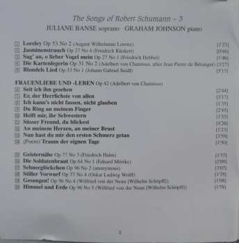 CD Robert Schumann: The Songs Of Robert Schumann - 3