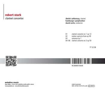 CD Robert Stark: Clarinet Concertos