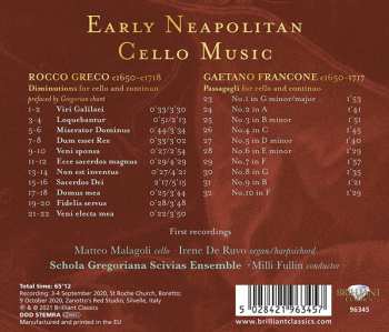 CD Irene De Ruvo: Early Neapolitan Cello Music