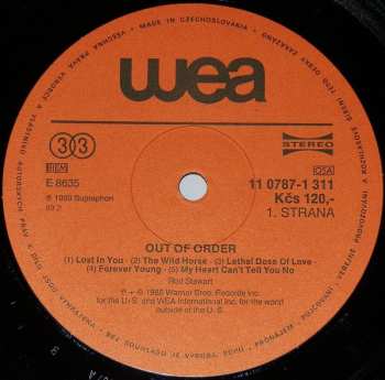 LP Rod Stewart: Out Of Order