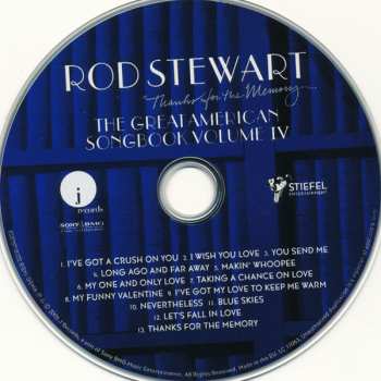 CD Rod Stewart: Thanks For The Memory... The Great American Songbook Volume IV