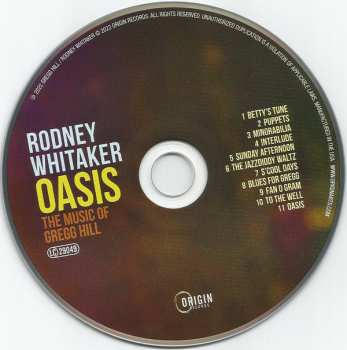 CD Rodney Whitaker: Oasis (The Music Of Gregg Hill)