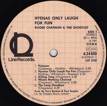 LP Roger Chapman: Hyenas Only Laugh For Fun