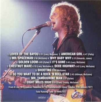 CD Roger McGuinn's Thunderbyrd: Hammersmith Odeon Broadcast 1977