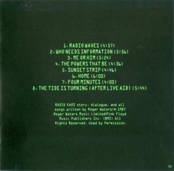 CD Roger Waters: Radio K.A.O.S.
