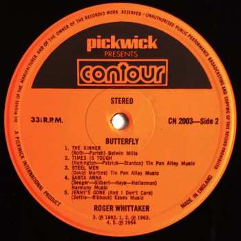 LP Roger Whittaker: Butterfly