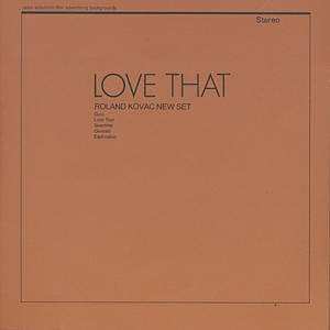 CD Roland Kovac New Set: Love That